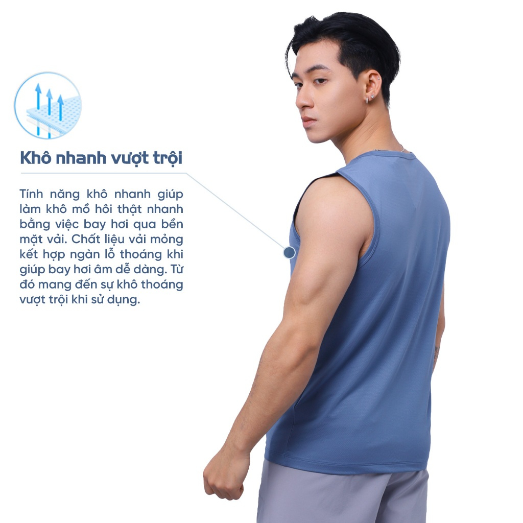Áo ba lỗ nam áo sát nách tanktop thể thao XUZI vải thun lạnh lỗ kim siêu mát mùa hè co dãn 4 chiều,tập gym hoặc mặc nhà