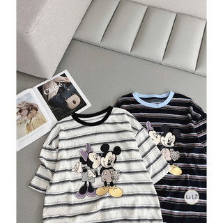 Áo phông kẻ mickey