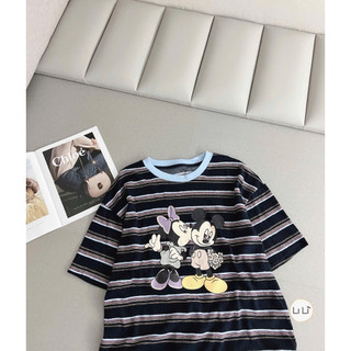 Áo phông kẻ mickey
