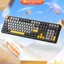 HỎA TỐC] Bàn phím cơ không dây Văn phòng AULA F108 - Black and Gold (Hot-swap | 3-Mode)- Maxpinggear