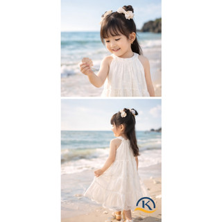 [HÀNG MỚI VỀ]Váy Bé Gái Siêu Hot 2026 - Đầm thêu cotton 100% Trắng Công Chúa Thiết Kế Cao Cấp Cho Bé Gái Diện Hè 13-45kg