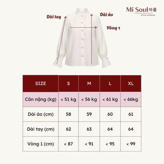 Áo Sơ Mi Nữ Cổ Bèo Tay Dài Cúc Ngọc 2 Lớp MiSoul 522 , Áo Trắng Sơ Mi Kiểu Chất Tơ Boi Thanh Lịch