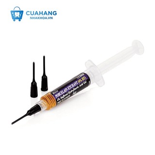 PORCELAIN ETCH 4% - 9.5% Acid Etching Sứ Tối Ưu Dán Veneer, Inlay, Onlay, Hãng Bisco (Mỹ), ống 5g