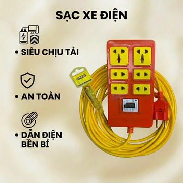 (Hỏa Tốc HN) Bộ Ổ Cắm Chịu Tải /Ổ Cắm Điện 8000W – Chống Cháy, Đấu Sẵn Dây Trần Phú Ổ cắm - Ổ Cắm Điện -Ổ Cắm Nhiều Lỗ