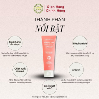 Sữa Rửa Mặt Muối Hồng Himalaya Nature Book Ngăn Ngừa Mụn, Làm Sáng Da Chính Hãng 120g