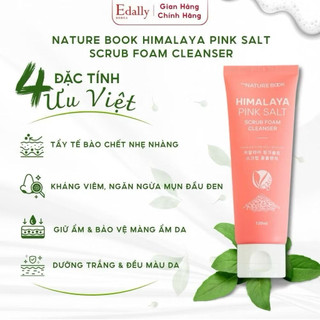 Sữa Rửa Mặt Muối Hồng Himalaya Nature Book Ngăn Ngừa Mụn, Làm Sáng Da Chính Hãng 120g