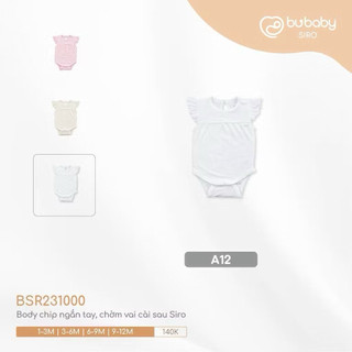 Body chip ngắn tay chờm vai cài sau siro bubaby