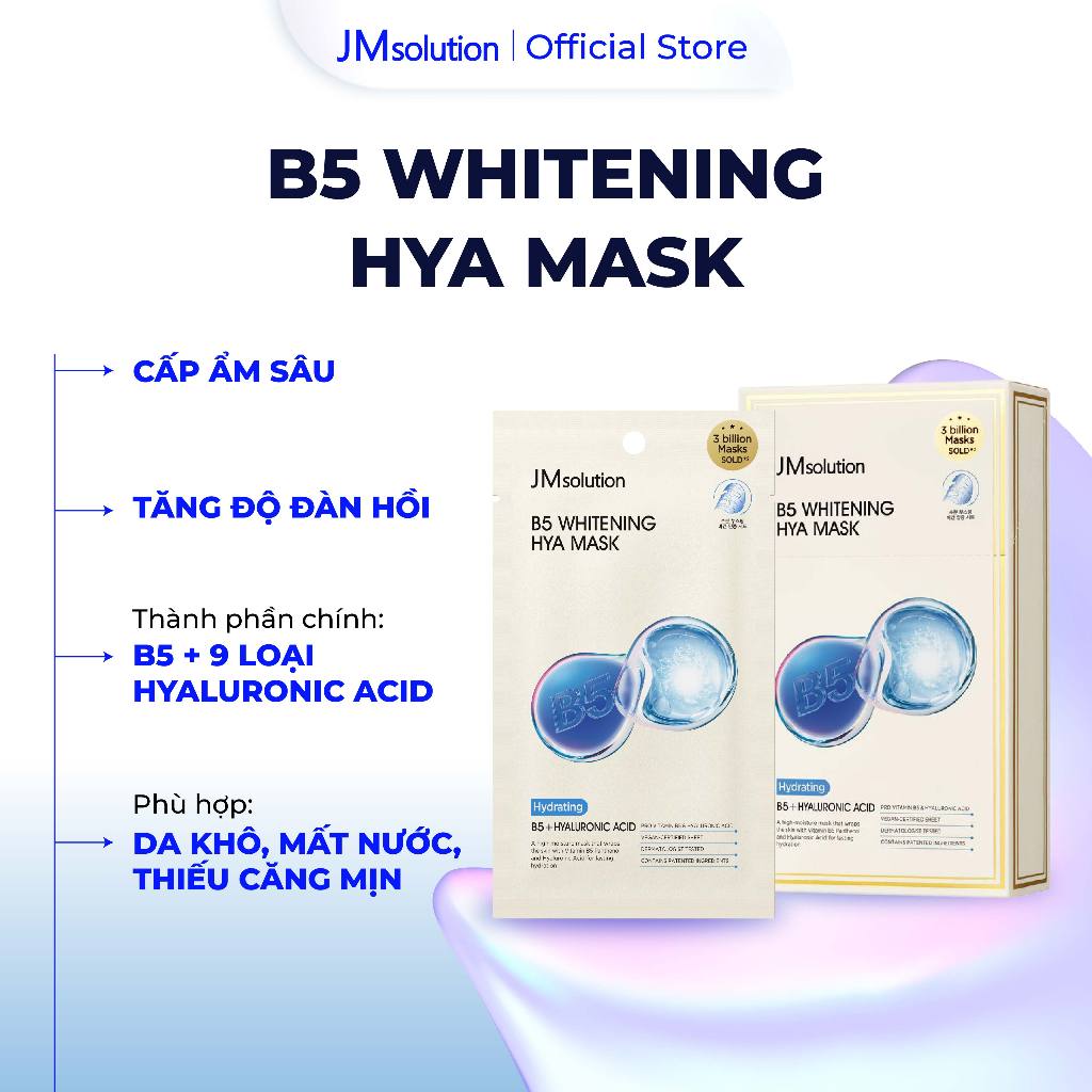JMsolution Mặt Nạ B5 Whitening Hya Mask Chính Hãng Cấp Ẩm Chuyên Sâu Cho Da Khô Dưỡng Da Căng Mịn