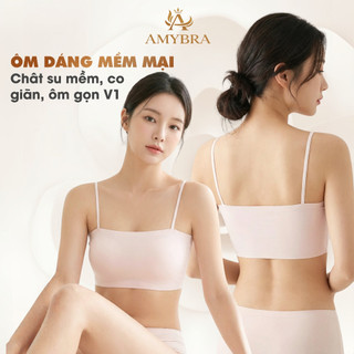 Áo Bra Đúc Su Quây Ngang - Áo Ngực Mút Mỏng, Bra Nữ Thoáng Mát Mềm Mịn AMYBRA B8881