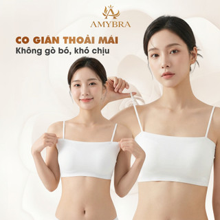 Áo Bra Đúc Su Quây Ngang - Áo Ngực Mút Mỏng, Bra Nữ Thoáng Mát Mềm Mịn AMYBRA B8881