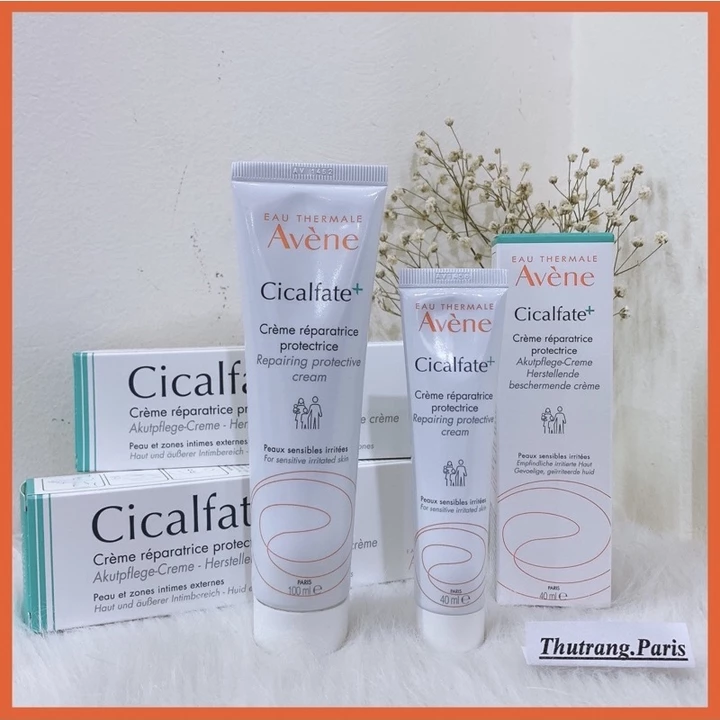 Kem dưỡng Avene Cicalfate+ Repair Cream, kem dưỡng ẩm phục hồi tái tạo da 40ml 100ml