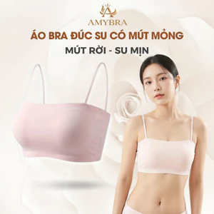 Áo Bra Đúc Su Quây Ngang - Áo Ngực Mút Mỏng, Bra Nữ Thoáng Mát Mềm Mịn AMYBRA B8881
