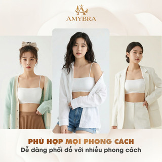 Áo Bra Đúc Su Quây Ngang - Áo Ngực Mút Mỏng, Bra Nữ Thoáng Mát Mềm Mịn AMYBRA B8881