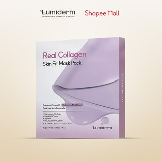 Mặt nạ thạch collagen căng bóng tăng đàn hồi làm trắng giảm nhăn Lumiderm Real Collagen Skin Fit Mask Pack (Hộp 4m)