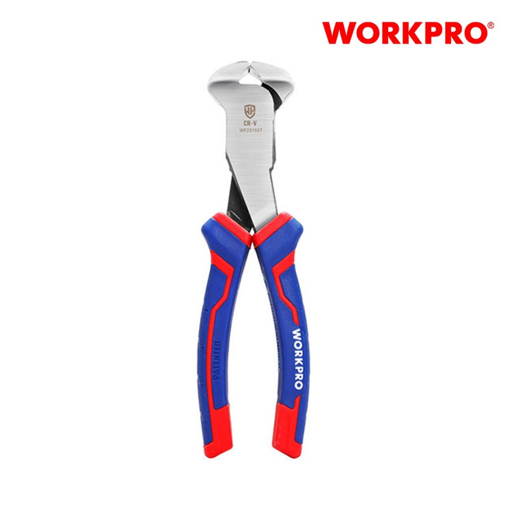 Kìm cắt cộng lực WORKPRO kích thước 180mm (7 inch) WP231019 bằng thép Cacbon rèn phủ Ni-Fe - Hàng chuẩn chính hãng