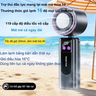 Quạt cầm tay Quạt Lạnh Cá Nhân 2026 - Không Còn Gió Nóng, Làm Mát Như Máy Lạnh, Nhỏ Gọn Bỏ Áo Khoác