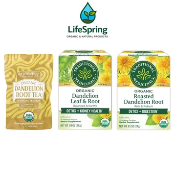 Trà Rễ Bồ Công Anh Hữu Cơ Starwest Botanicals Organic Dandelion Root Tea, 20 Túi Lọc
