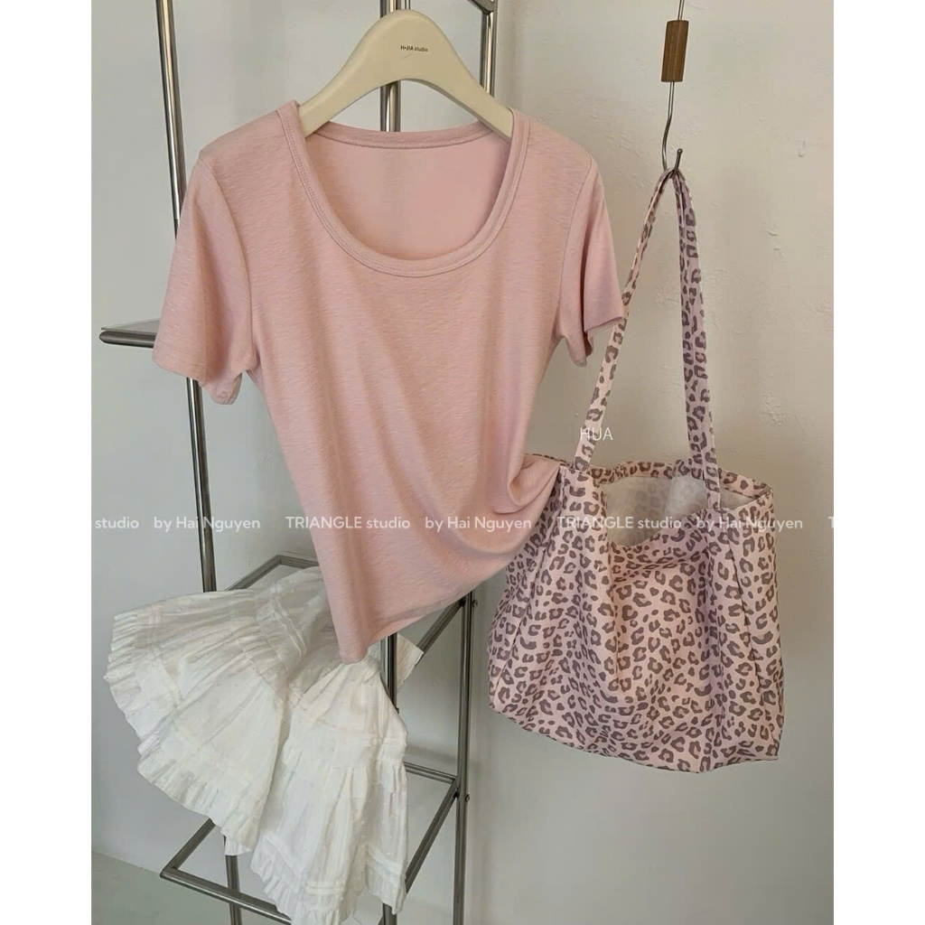 TRIANGLE - Pastel T-shirt (Cân nhắc kỹ, return is not welcomed) - Áo thun Hàn Quốc chất vải cao cấp siêu đẹp, mát