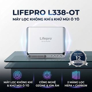 Máy lọc không khí và khử mùi ô tô Lifepro L338-OT - Tạo Ozone, Ion âm, 2 màng lọc HEPA & CARBON | Phụ kiện ô tô ADG