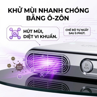 Máy lọc không khí và khử mùi ô tô Lifepro L338-OT - Tạo Ozone, Ion âm, 2 màng lọc HEPA & CARBON | Phụ kiện ô tô ADG