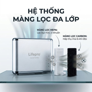 Máy lọc không khí và khử mùi ô tô Lifepro L338-OT - Tạo Ozone, Ion âm, 2 màng lọc HEPA & CARBON | Phụ kiện ô tô ADG