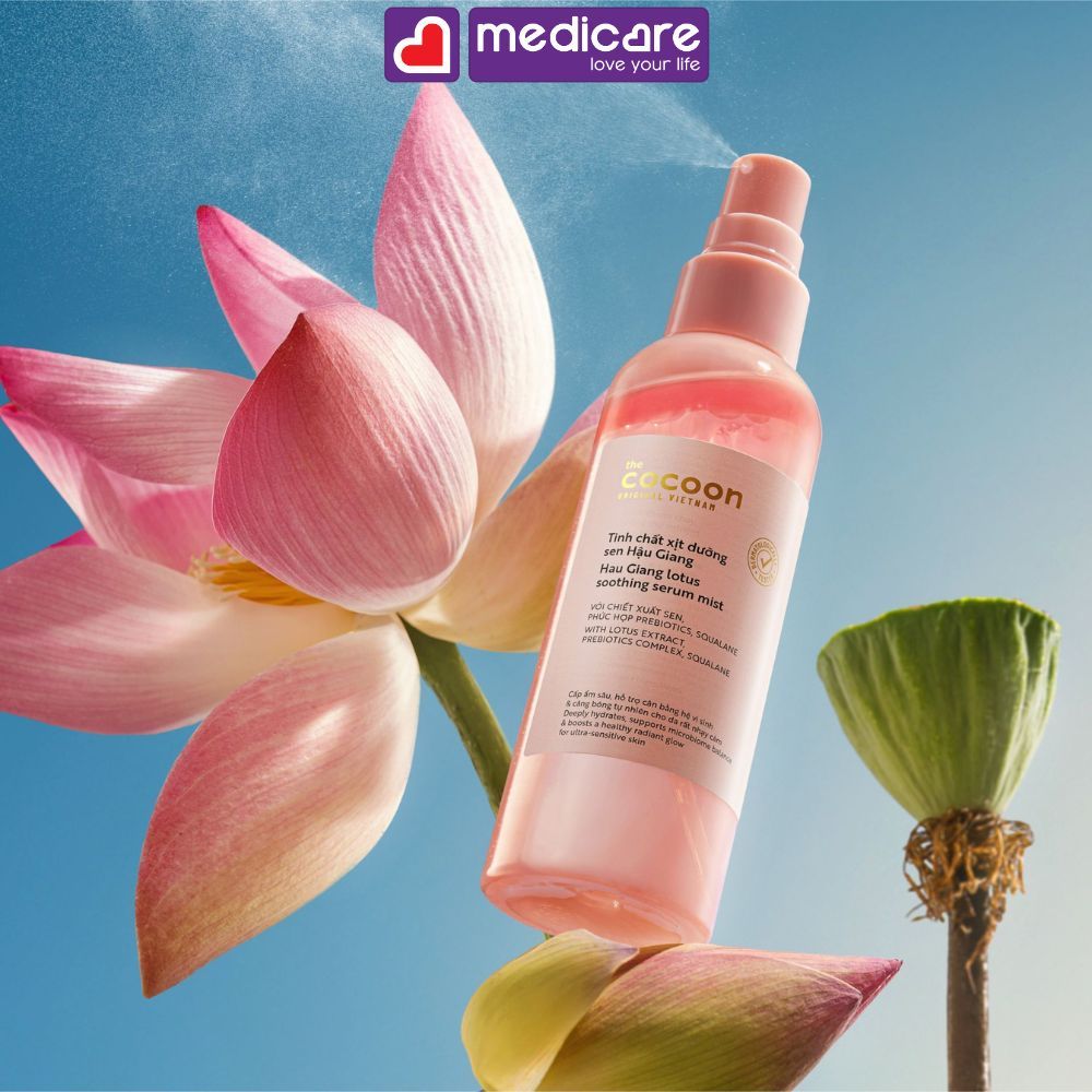 Tinh chất xịt dưỡng THE COCOON Sen Hậu Giang 100ml