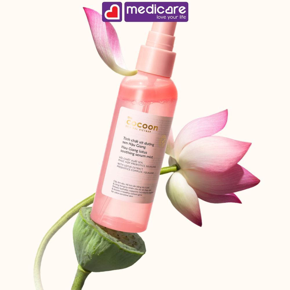 Tinh chất xịt dưỡng THE COCOON Sen Hậu Giang 100ml