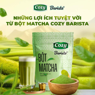 Matcha Cozy Barista Cozy -Bột trà xanh Matcha - nguyên niệu pha chế Matcha Latte thơm ngon