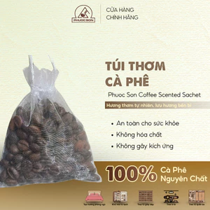 Túi thơm cà phê Phước Sơn - Hạt cà phê nguyên chất chuyên khử mùi ô tô
