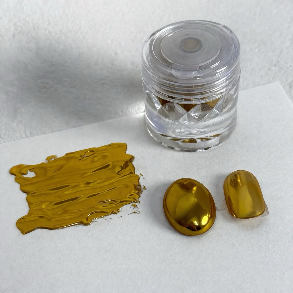 Bột tráng gương vàng (Chrome gold nail powder) Linh Bùi