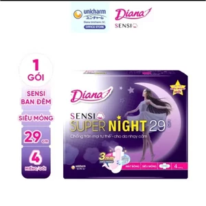 Băng Vệ Sinh Diana Ban Đêm Sensi Supernight 29/35cm