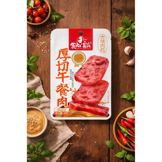 [sẵn hàng] combo 3 goi thịt nguội chay tẩm ướp cay ăn liền gói 20gr