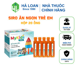 Siro Ăn Ngon trẻ em - Dành cho trẻ biếng ăn, tiêu hóa kém, suy nhược, gầy yếu mệt mỏi (Hộp 20 ống)