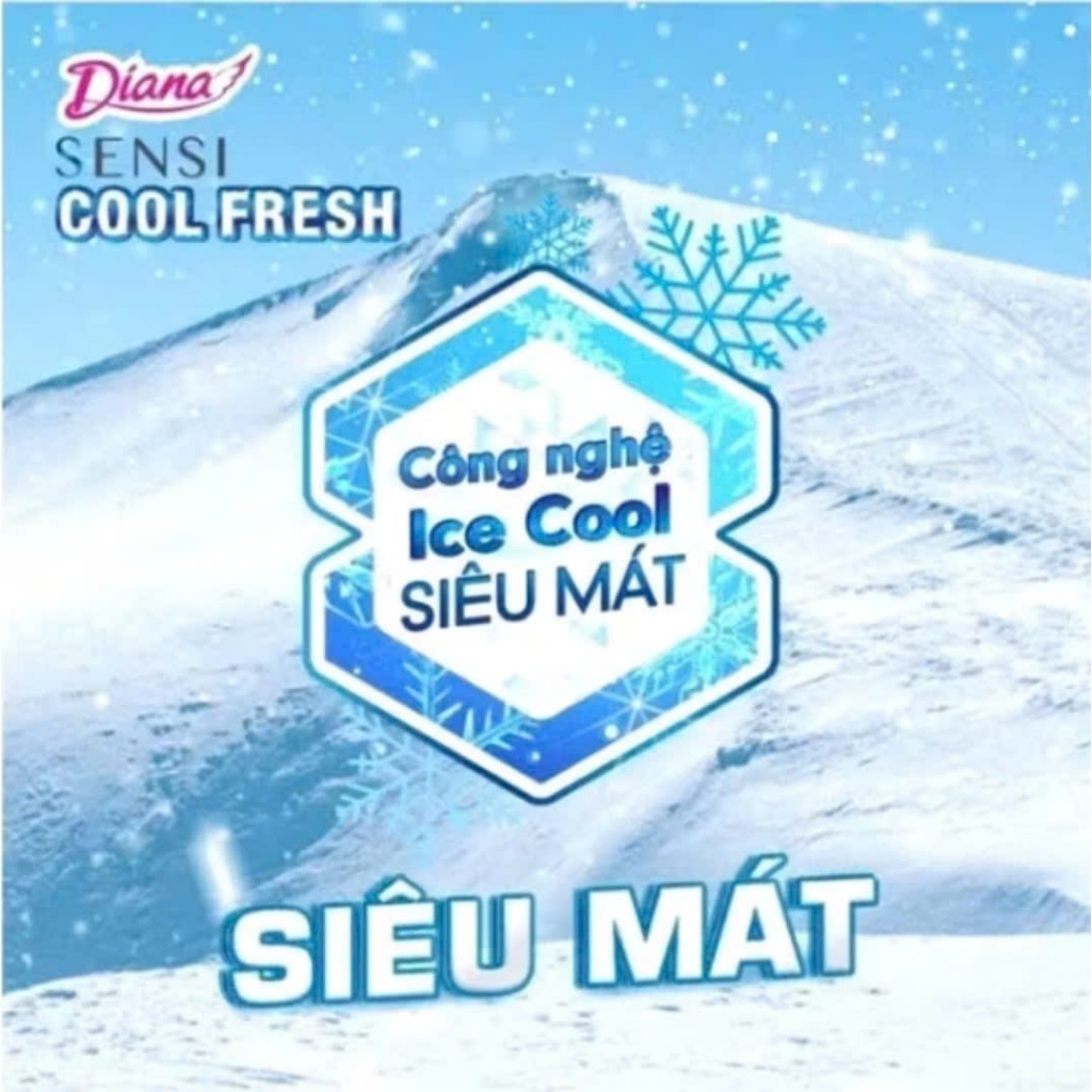 [Combo 6 gói] Băng Vệ Sinh Diana Hàng Ngày Sensi Cool Fresh Mát Lạnh 20/40 miếng