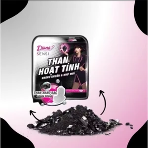 Combo 6 gói Băng vệ sinh Diana Sensi than hoạt tính siêu mỏng cánh 8 miếng