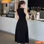 Đầm thiết kế BEMINE cổ trụ phối tơ bèo dáng chữ A phù hợp đi làm-B491