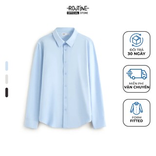 [🔥HOT] Áo Sơ Mi Tay Dài Nam Coffee Form Fitted - Routine 10S26SHL055