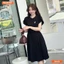 Đầm thiết kế BEMINE cổ sơ mi tay búp sen dáng chữ A phù hợp đi làm-B449
