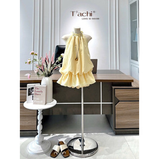 SEP House - Đầm yếm cột nợ hở lưng dáng bí bồng bềnh nhún eo tùng xoè kèm quần bảo hộ trẻ trung, trendy mùa hè