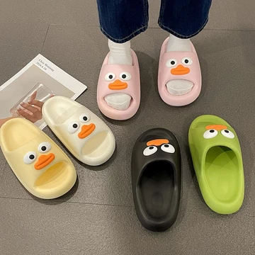 Dép nam nữ kiểu bánh mì mẫu vịt không trượt đế mềm mùa hè mới nhẹ dép sandal đế dày ngoài trời D011