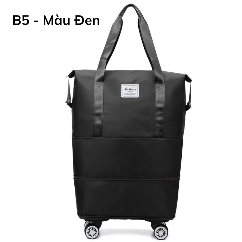 Túi Du Lịch tiện lợi Có Bánh Xe 3 Tầng Nhiều Ngăn chống nước, thay đổi kích thước linh hoạt