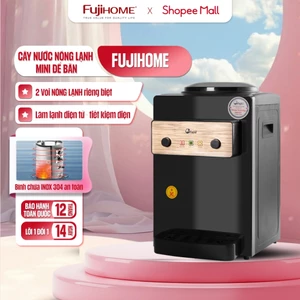 Cây nước nóng lạnh mini để bàn nhập khẩu FujiE WD01E, máy nước uống nóng lạnh gia đình chính hãng
