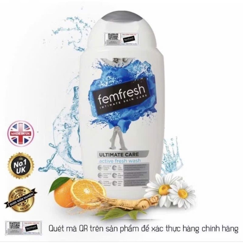 Dung Dịch Vệ Sinh Phụ Nữ Femfresh Hằng Ngày Daily Intimate Wash 250ml