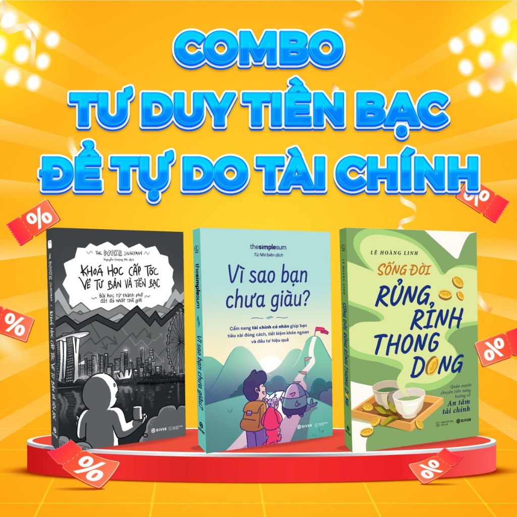 Sách - Combo Tư Duy Tiền Bạc Để Tự Do Tài Chính