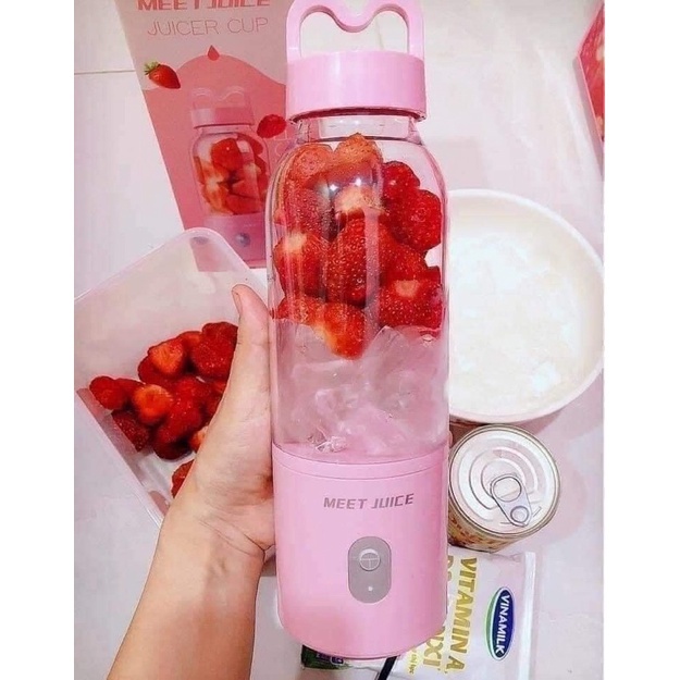 MÁY XAY SINH TỐ CẦM TAY MINI 500Ml MEET JUICE