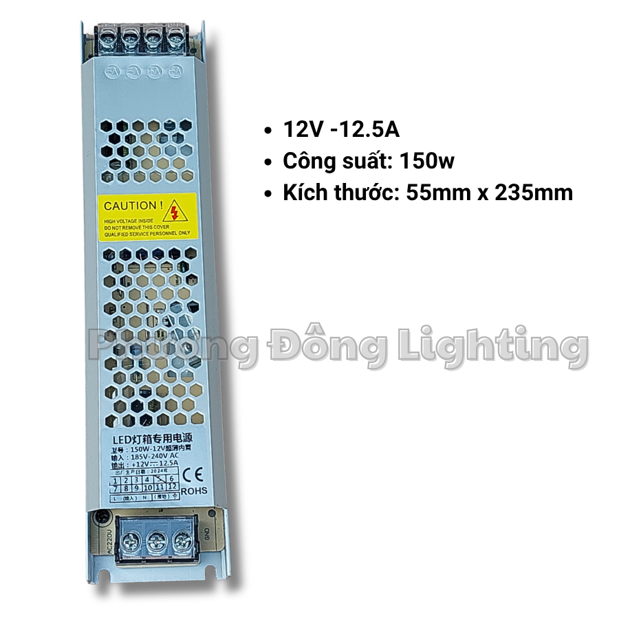 Nguồn tổ ong 12V mỏng - 5A - 10A - 16.7A - 25A - 33A [CHỈ DÙNG CHO ĐÈN LED]