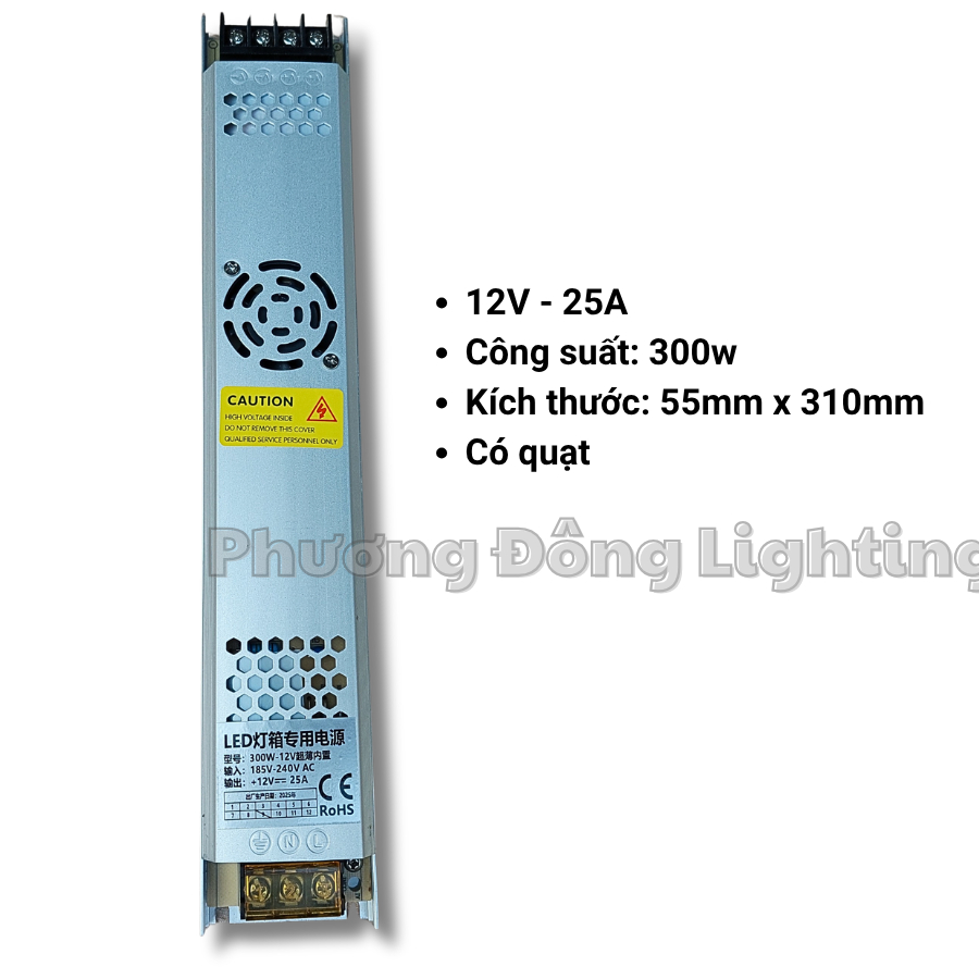 Nguồn tổ ong 12V mỏng - 5A - 10A - 16.7A - 25A - 33A [CHỈ DÙNG CHO ĐÈN LED]