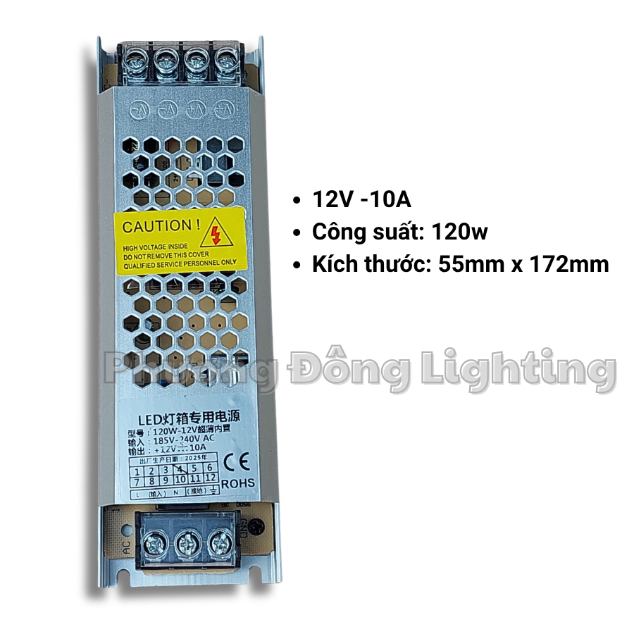 Nguồn tổ ong 12V mỏng - 5A - 10A - 16.7A - 25A - 33A [CHỈ DÙNG CHO ĐÈN LED]
