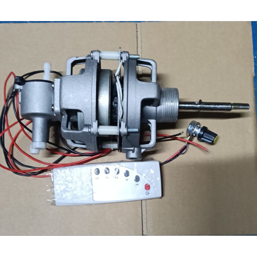 đầu quạt không than 12v-24v 3a 42w chế từ motor photocopy ,trục nối có ...