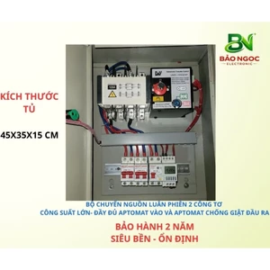 Tủ chuyển nguồn 2 công tơ SIÊU BỀN - TẢI THỰC CỰC LỚN - dùng cho 2 công tơ 3 Pha hoặc 1 Pha - BẢO HÀNH 2 NĂM